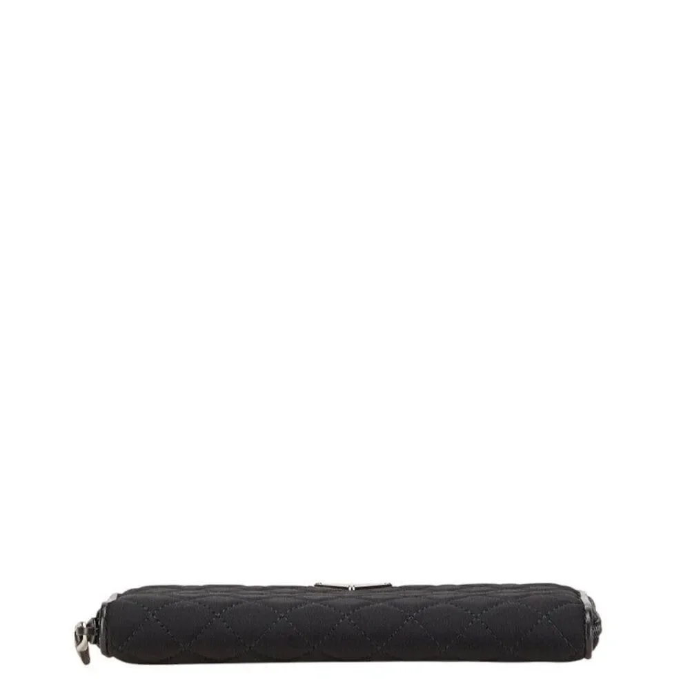 Prada Triangle Logo Plate Long Wallet